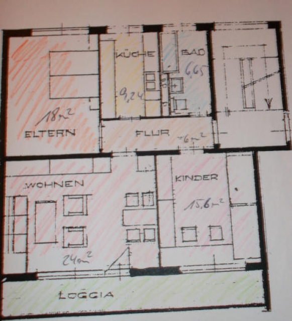 Von Privat 3 Zim. ETW, 86 m2, mit großem Balkon & Garage in Hildesheim Ochtersu