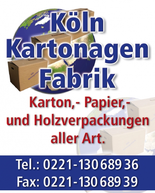 Köln: Verpackungsmaterial, Umzugskartons