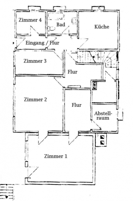 35469 Allendorf -OT, große, helle Wohnung im Erdgeschoss.