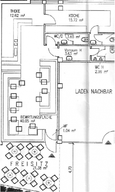 Gepflegte Gaststätte an einer der berühmtesten Straßen Wiesbadens: