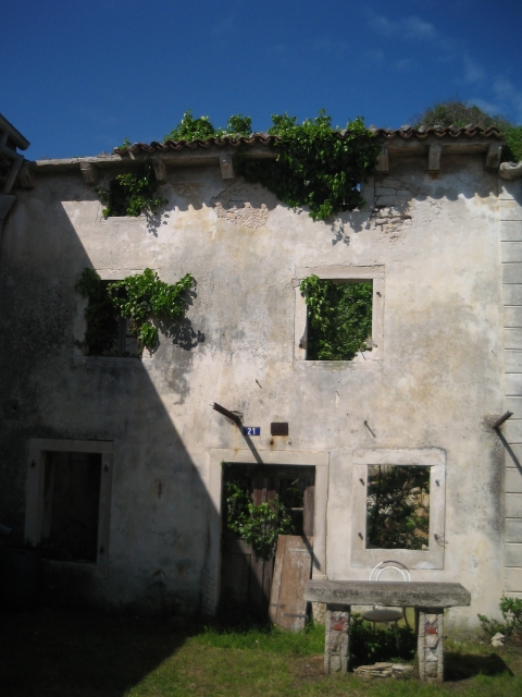 Alte Haus in Istrien mit Meer Blick