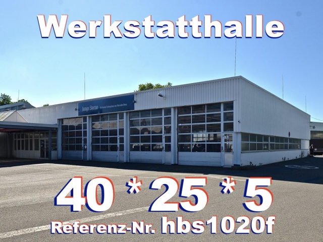 Gebrauchte Stahlhalle 24x40m Kfz-Ausstellungshalle aus Abbruch