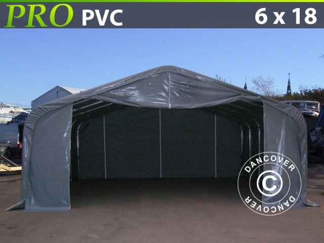 Lagerzelt Garagen PRO 6x18x3,7 m PVC