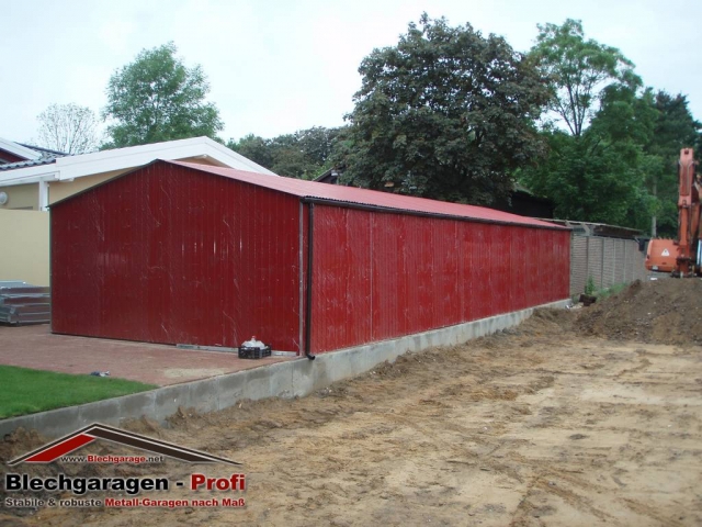 Lagerhalle Blechgarage Lager Landwirtschaft 6x14m mit Statik