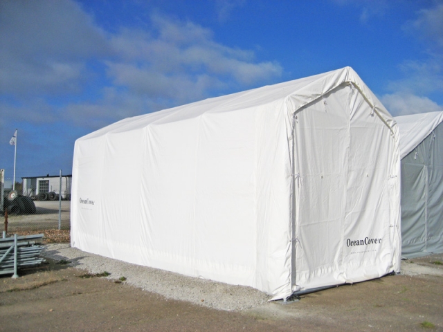 Bootszelt und Lagerzelt 3,50 x 8,00 x 3 x 4m