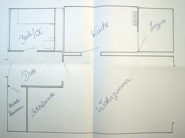 Gut geschnittenes Apartment ab 01.01.2012 zu vermieten