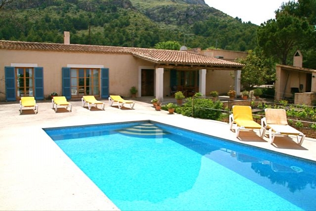 Mallorca Finca 4 bis 6 Personen Finca mit Meerblick, Klimaanlage und Pool - (Mal