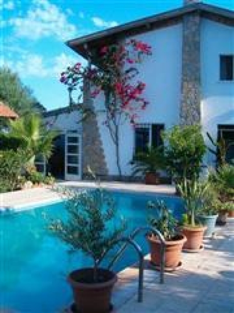 Panoramablick zum Meer,Alanya, Berge und Natur.